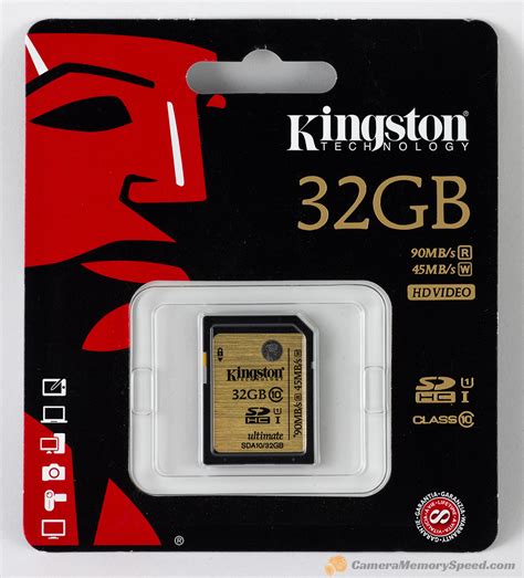 Review Kingston Ultimate 32GB SDHC Memory Card 90MB S 45MB S Camera