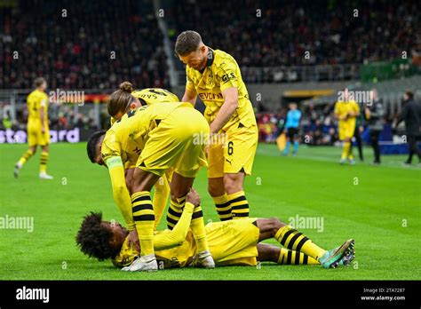 Milano Italy 28th Nov 2023 Karim Adeyemi 27 Of Borussia Dortmund