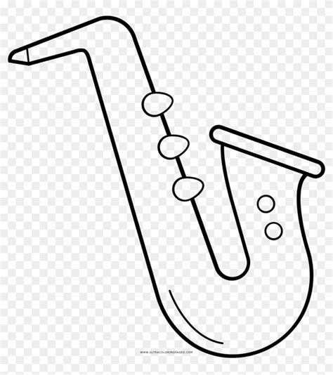 Saxophone Coloring Page