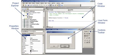 Components Of The Vba Editor Ifix 65 Documentation Ge Digital