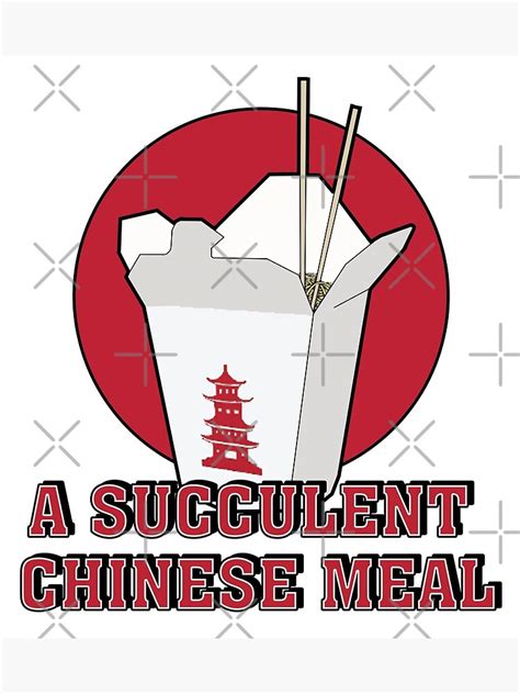 A Succulent Chinese Meal Poster For Sale By Crossesdesign Redbubble