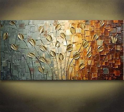 Handmade Texture Knife Flower Tree Abstract Modern Wall Art Oil ...