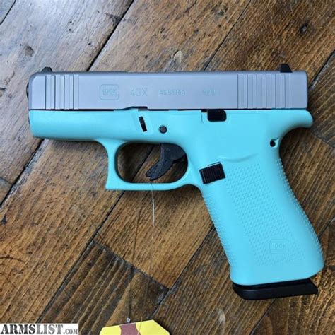 ARMSLIST For Sale NEW GLOCK 43X TIFFANY BLUE 9MM PISTOL