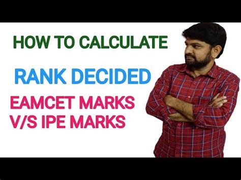 How To Calculate Eamcet Rank Vs Ip Marks YouTube