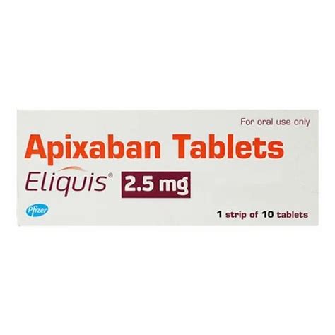 Eliquis Apixaban 25mg Tablet At Rs 374box Rajendra Nagar Raipur