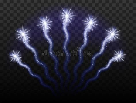 Forme Differenti Dei Fuochi D Artificio Realistici Stabiliti Fuoco D