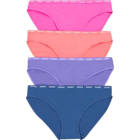 Bonds Women S Everyday Hipster Bikini 4 Pack Multi Size 18 BIG W