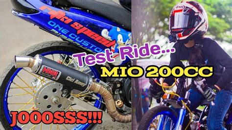 Setting Mio Drag 200cc Knalpot Racing HNR Product YouTube