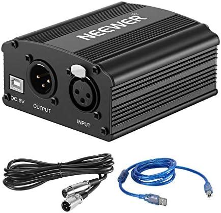 Neewer 1 Canal 48V Phantom Fuente de Alimentación Power Supply con