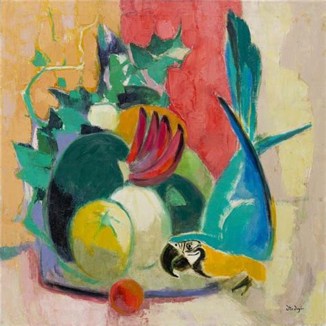 Otis Dozier Macaw And Red Bananas Mutualart