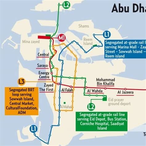 Abu Dhabi Metro Map