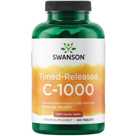 Swanson Premium Time Released C With Rose Hips Mg Tablets