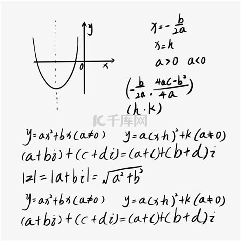 数学公式解方程底纹素材图片免费下载 千库网