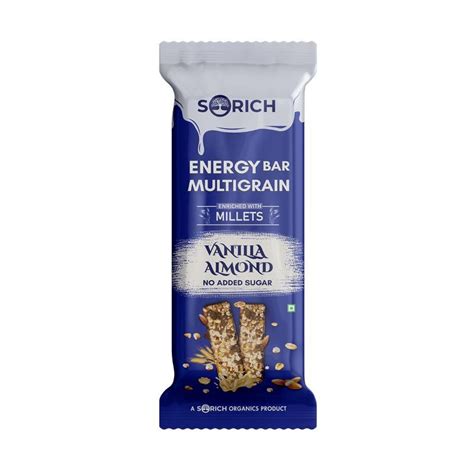 Buy Sorich Organics Multigrain Energy Vanilla Almond Bar Pack Of Online