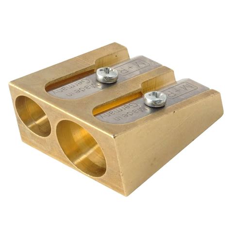 Mobius Ruppert Brass Wedge Brass Sharpener Double Hole Jerry S Artarama