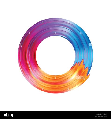 Color Brushstroke Oil Or Acrylic Paint Design Element Vector