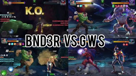 Aw Guerra De Alianzas Bnd R Vs G W S S W Mcoc Youtube