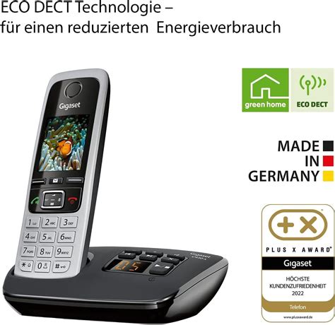 Gigaset C A Duo Schnurlostelefon Dect Mit Basis Und