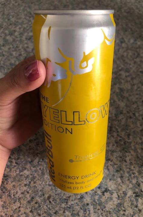 Red Bull Yellow Edition Tropical Energy Drink 12 Oz