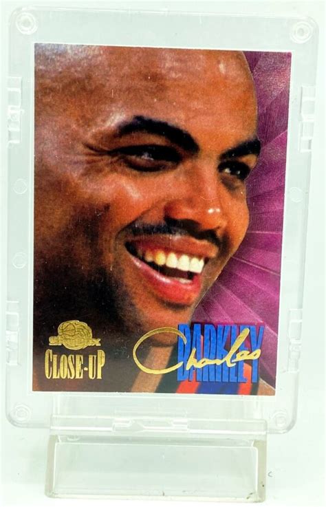 Vintage 1995 Skybox Premium Close Up Charles Barkley Insert Card C7