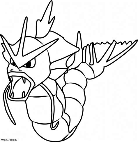 Pok Mon Gyarados Para Colorir