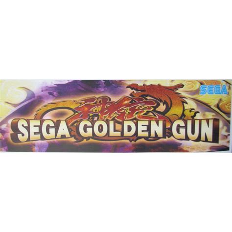 Sega Golden Gun Marquee Bargain Bin 26 Inches Wide X 8 Inches Tall