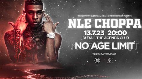 NLE Choppa Live At The Agenda Dubai 13 Jul 2023 Dubai Local