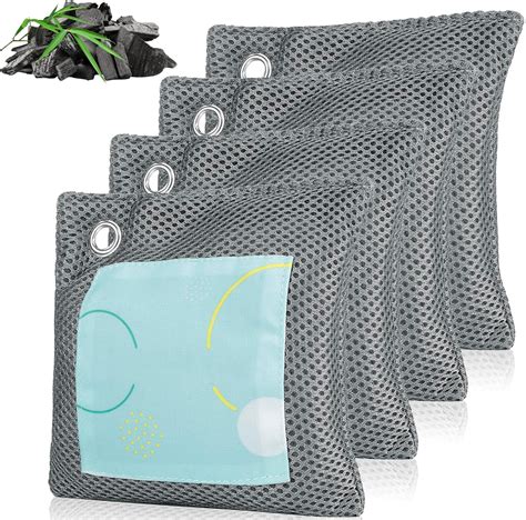 Bamboo Charcoal Air Purifying Bag 2 Heavy Duty Large Flat 2x350g Charcoal Bags