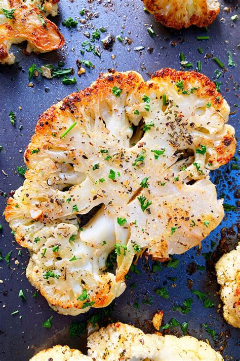 Roasted Cauliflower Steak One Pan One Pot Recipes