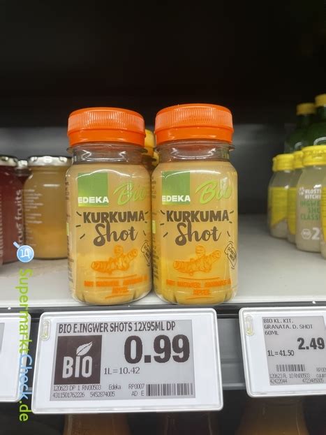 EDEKA Bio Kurkuma Shot 95 Ml Preis Angebote Kalorien Nutri Score