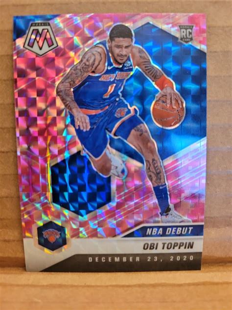 Mosaic Obi Toppin Pink Prizm Mosaic Nba Debut Ebay