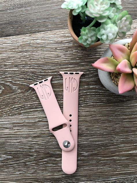 Personalized Silicone Watch Band Compatible With Apple Etsy