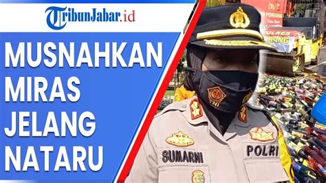 Polres Subang Musnahkan Miras Jelang Nataru YouTube