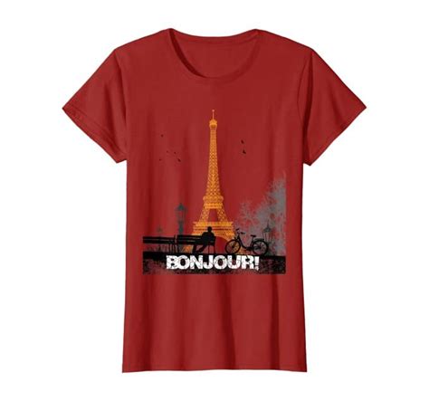 Amazon Eiffel Tower Of Paris France Women Men T Shirt Clothing