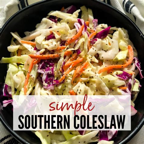 The BEST Simple Southern Coleslaw Recipe | A Reinvented Mom