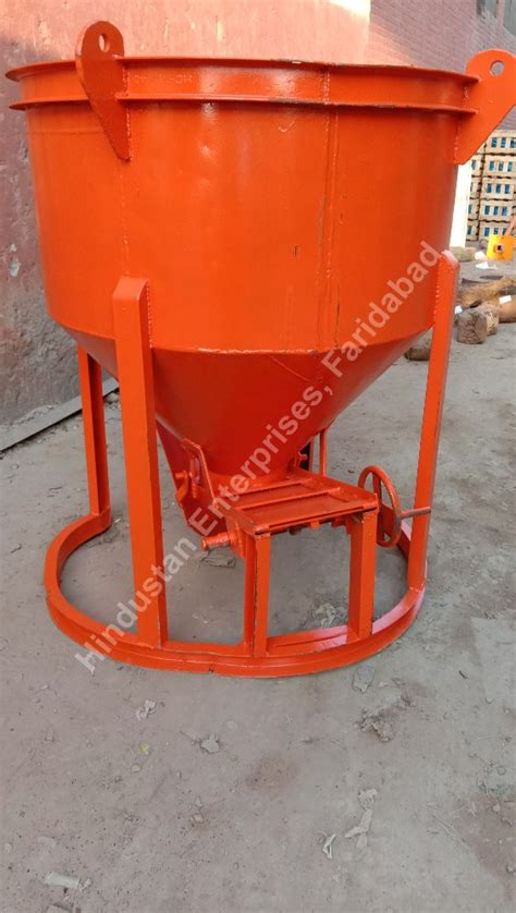 Center Discharge Cone Type Concrete Bucket Capacity M Cu M