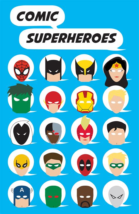 Superhero Icons Behance