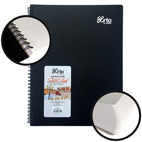 Campap Arto Weire O PP Creative Sketch Book A3 A4 And A5 110gsm