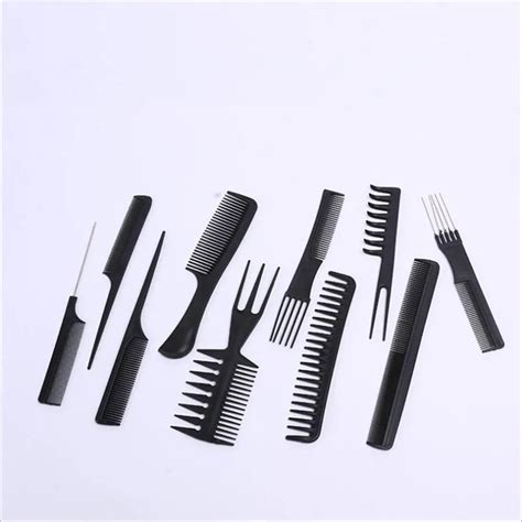 10pcs Set Professional Multifunction Hair Combs Salon Barber Anti