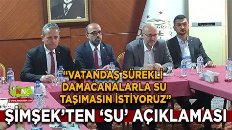 Mehmet Şimşek ten Burdur un gündem maddesi su açıklaması Bölgesel