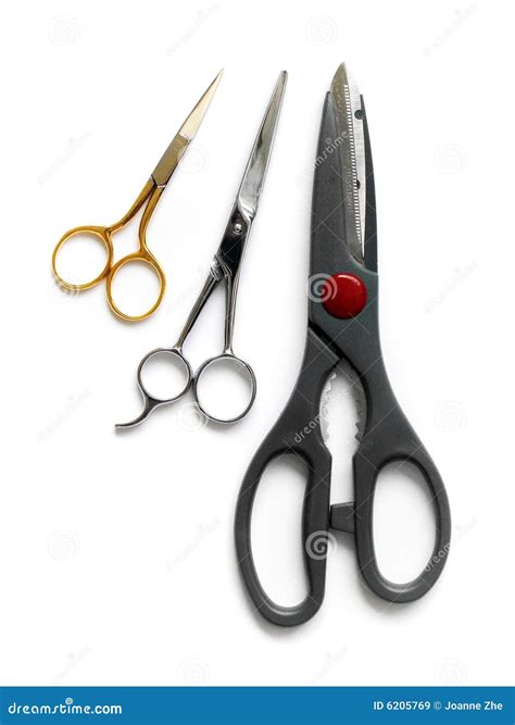 Scissors, Three Sizes Royalty Free Stock Images - Image: 6205769