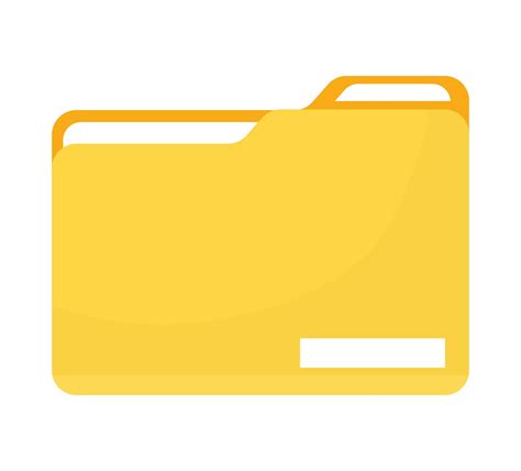 yellow folder design 4082578 Vector Art at Vecteezy