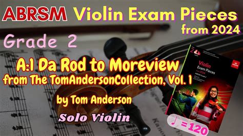 [solo] Abrsm Violin Exam Pieces From 2024 Grade 2 A 1 [♩ 120] Youtube