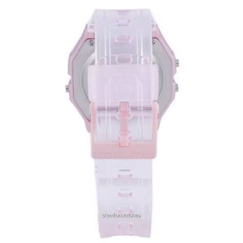 Casio Youth Pink Resin Digital F 91WS 4 F91WS 4 Unisex Watch