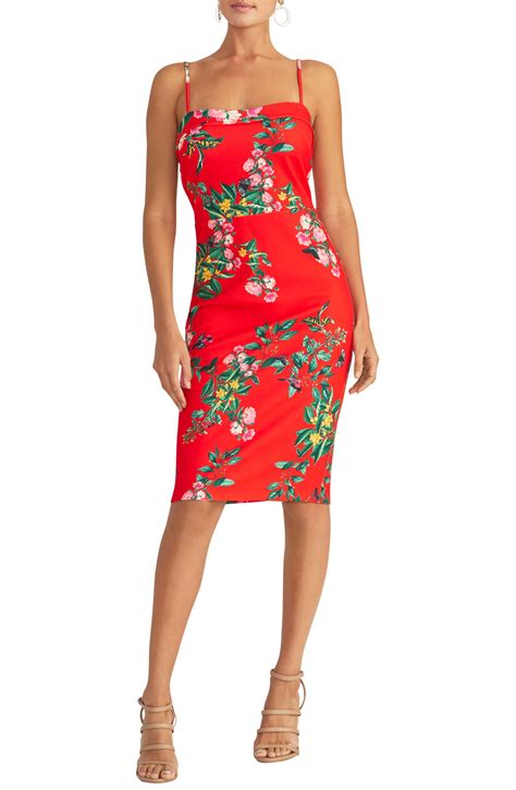 Rachel Rachel Roy Delilah Floral Sheath Dress In Red Lyst