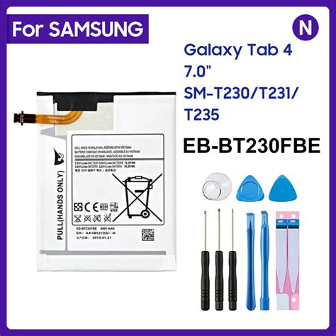 SAMSUNG Original Tablet Battery EB BT230FBE 4000mAh For Samsung Galaxy