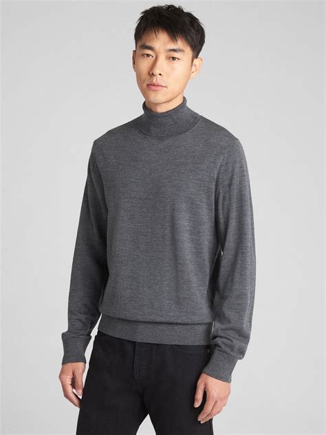 Turtleneck Pullover Sweater In Pure Merino Wool Gap