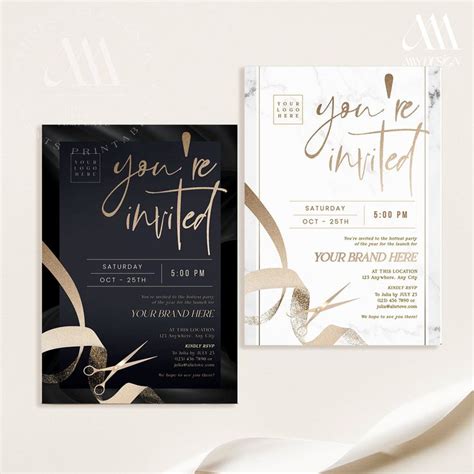 Grand Opening Invitation Template Youre Invited Printable Template Launch Party Invite Grand