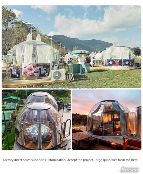 Clear Geodesic Hotel Clear Dome Tent Luxury Transparent Garden Camping