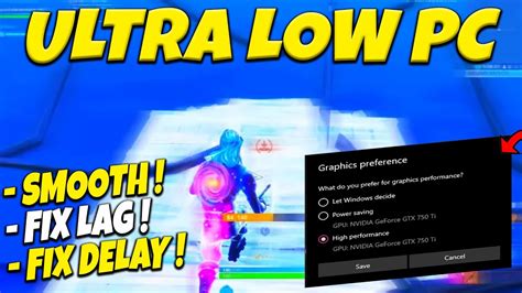 🔧the Ultimate Ultra Low End Pc Fps Boost And 0 Ping Guide For Fortnite